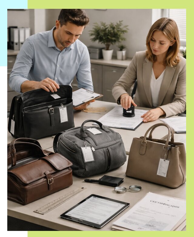 Сертификация сумок в Амурске от 7749 руб. | Алешин-Мрс