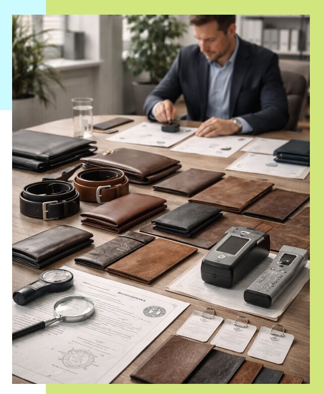 Сертификация кожаных изделий в Амурске от 12398 р. | Алешин-Мрс