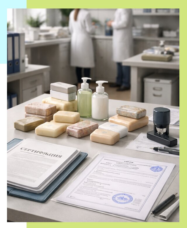 Сертификация мыла и сертификат на мыло в Амурске от 12398 | Алешин-Мрс