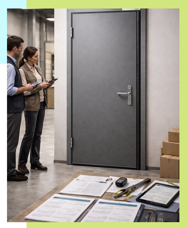 Сертификация противопожарных дверей в Амурске от 9299 р. | Алешин-Мрс