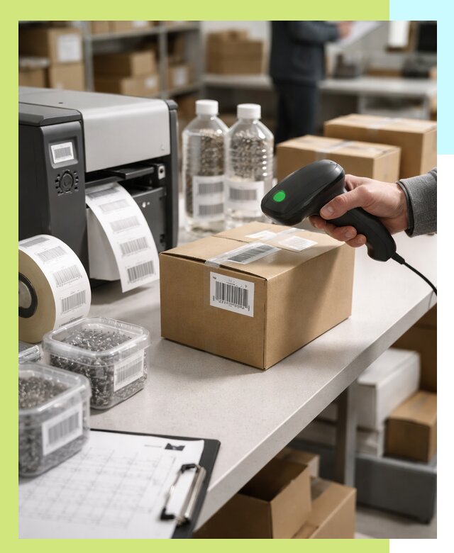 Штрихкодирование продукции и маркировка для продажи в Амурске