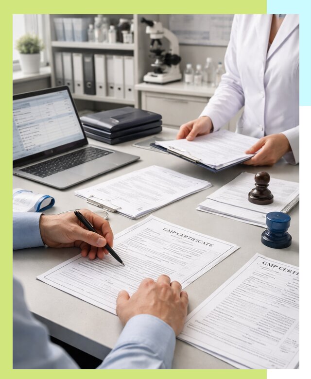 Оформление сертификата GMP в Амурске для фармпроизводства