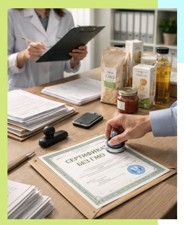 Получение сертификата Без ГМО для продукции в Амурске